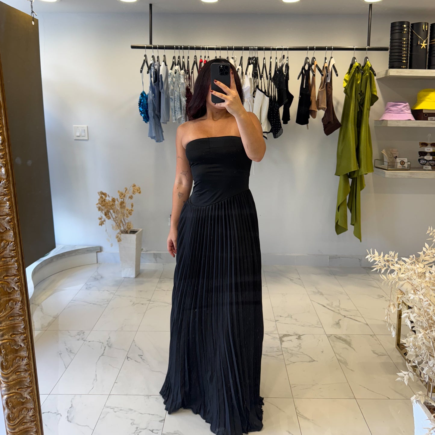 ACCORDIO TUBE MAXI DRESS