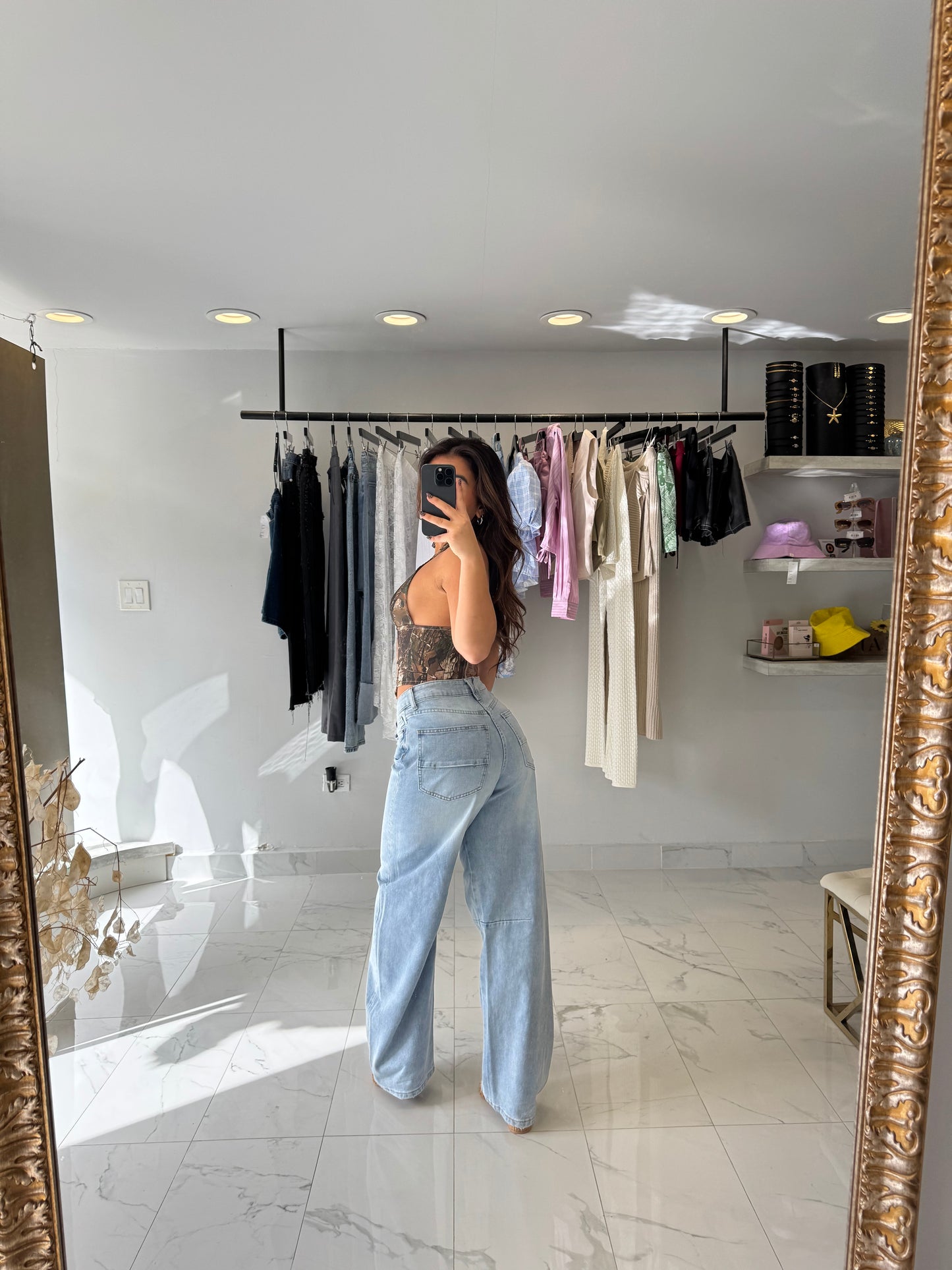 DENIM BARREL JEAN
