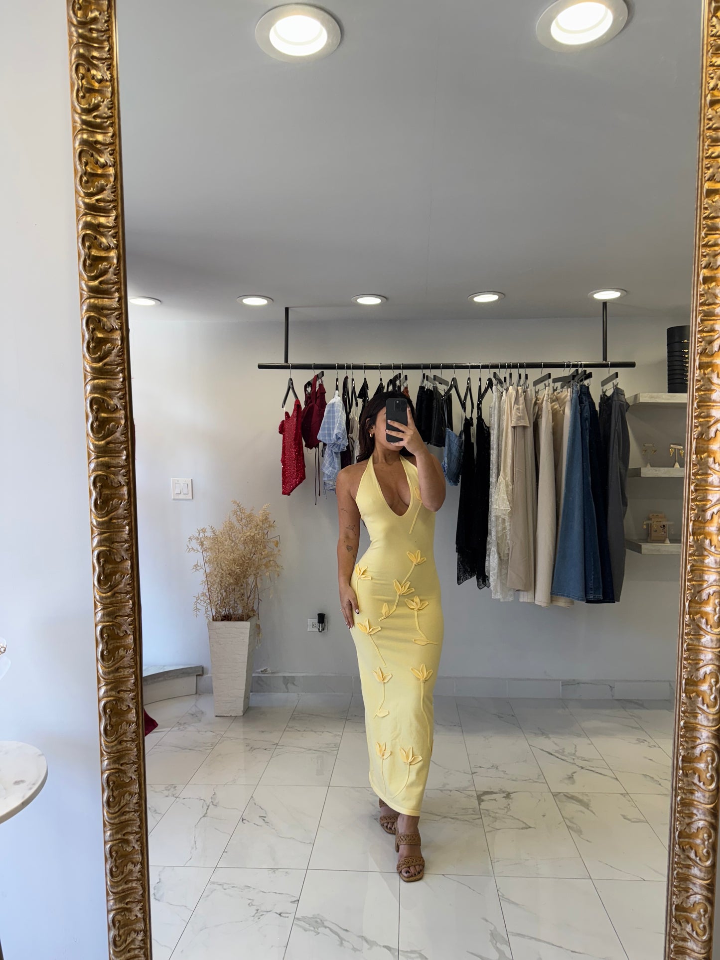 YELLOW LILY DRESS
