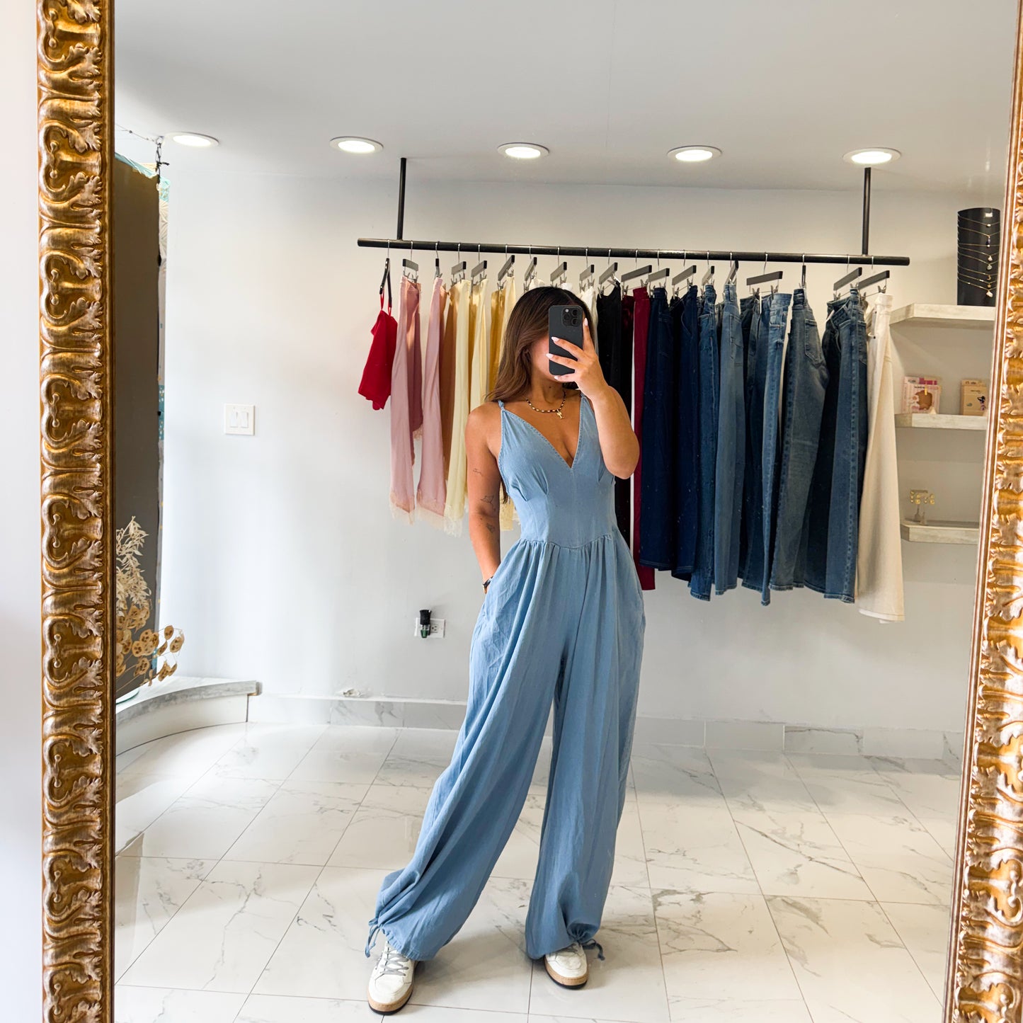 JOY DENIM JUMPSUIT