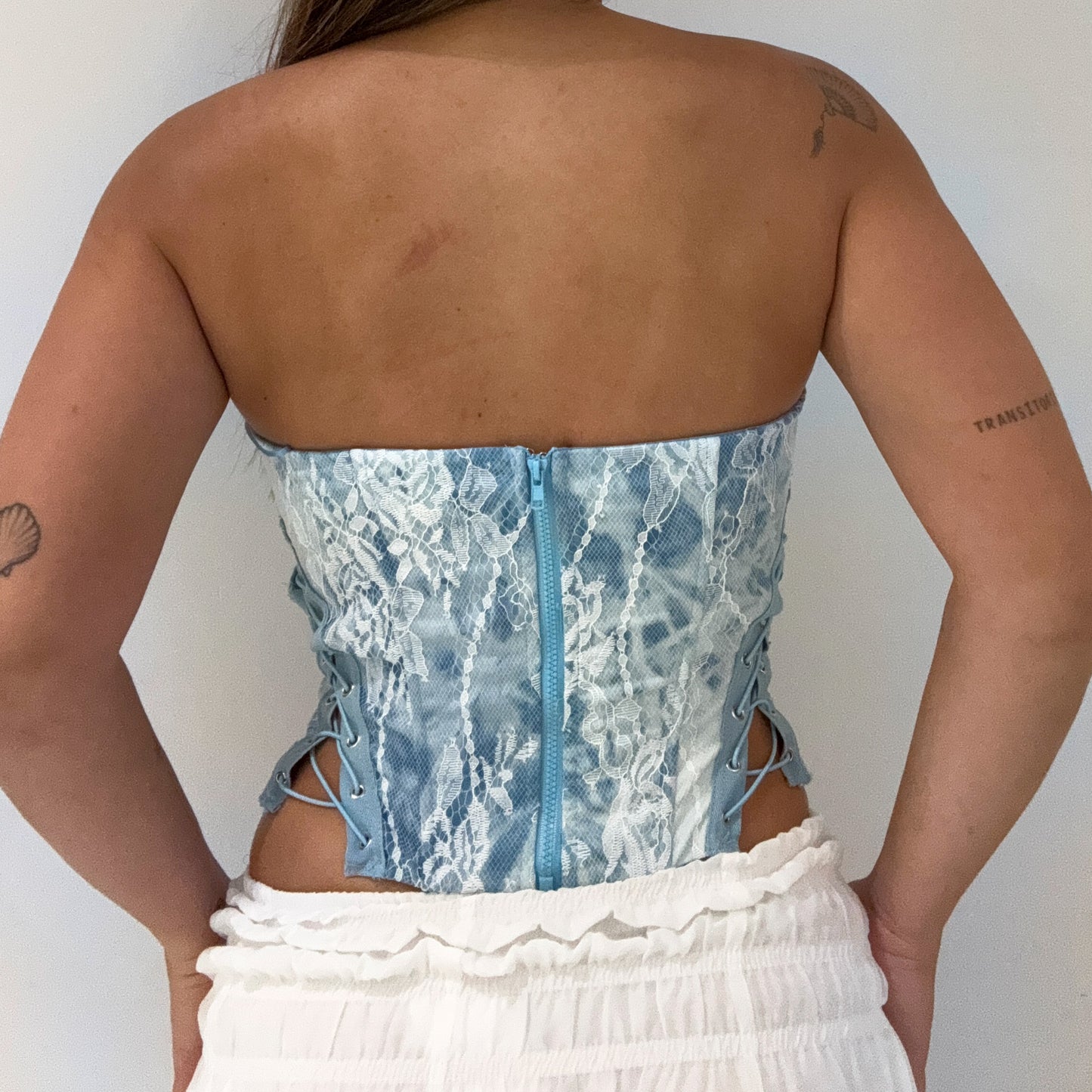 BLUE LACE CORSET