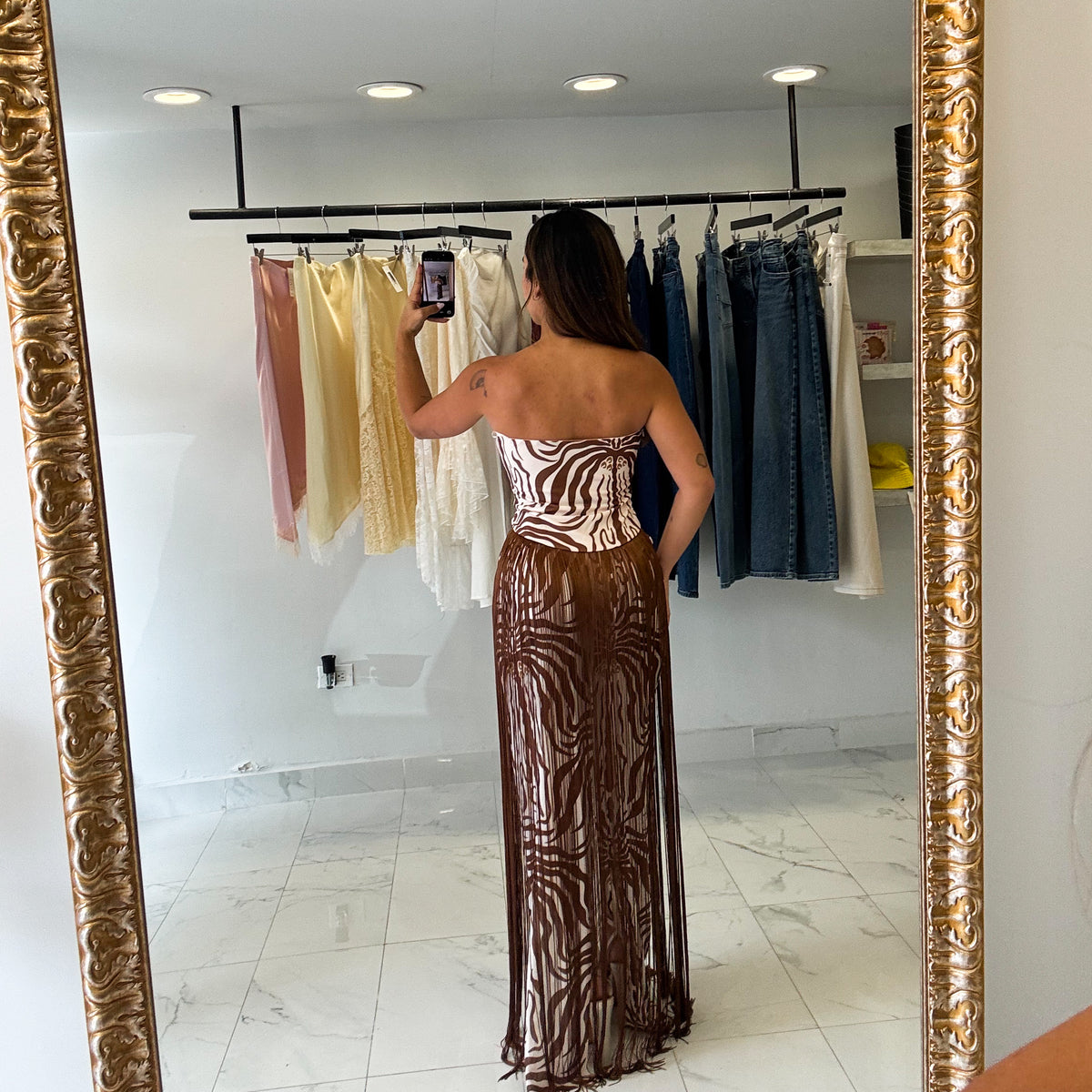 NALIA BROWN DRESS