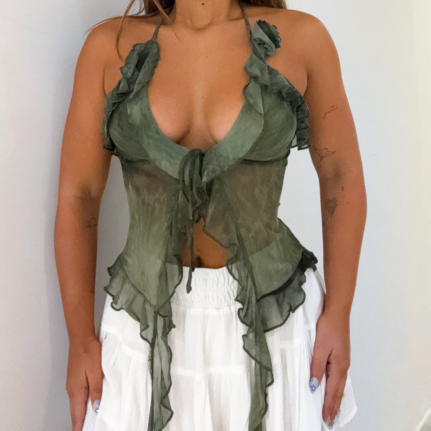 OLIVE FLOWER TOP