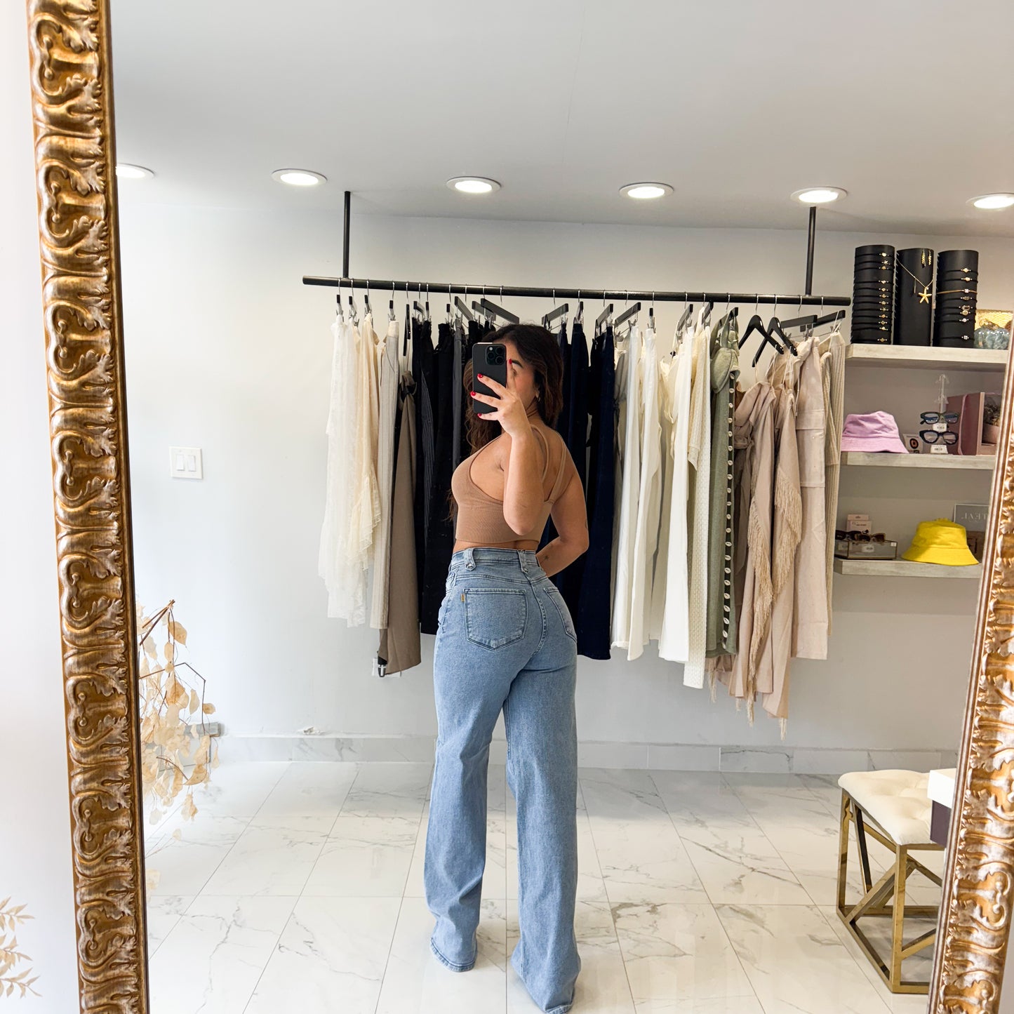 BUTTON SIDE JEAN