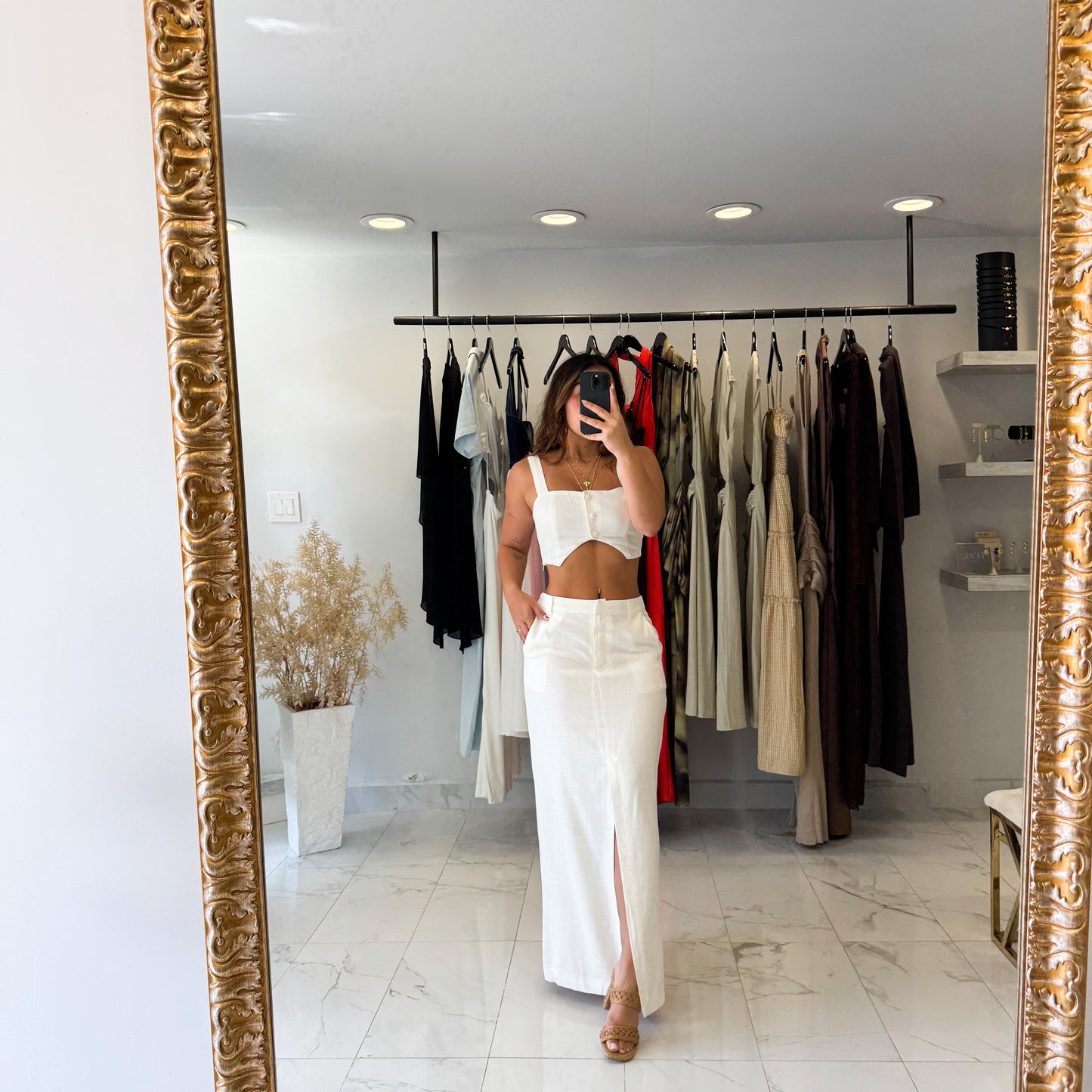 OFF WHITE LINEN SET