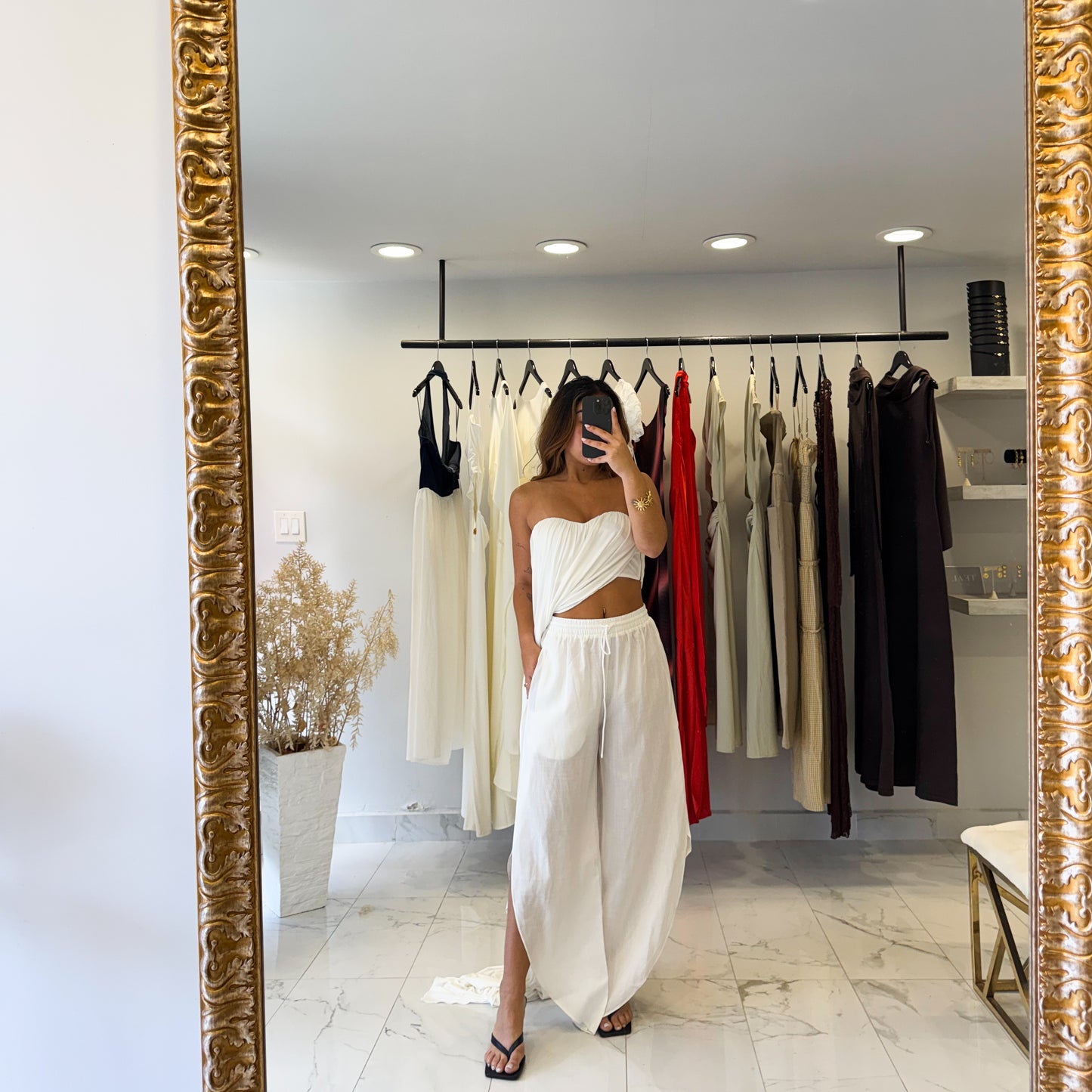 LINEN HAREM PANTS