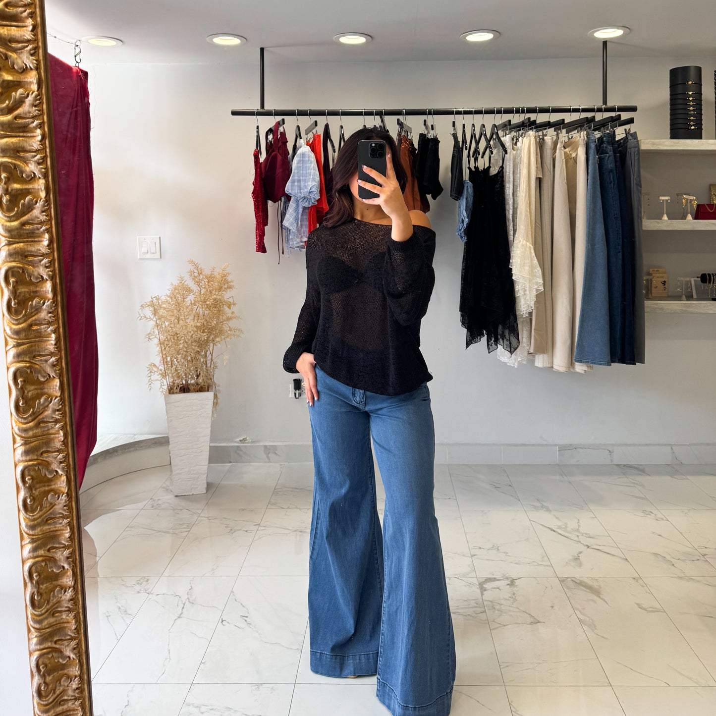 PONCHO LONG SLEEVE TOP