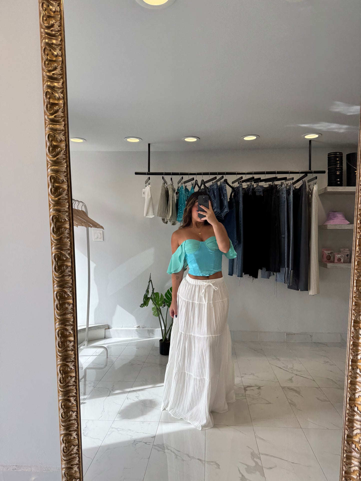 LINE MAXI SKIRT