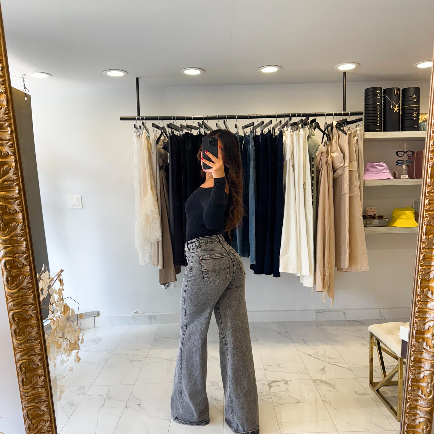 GRAY WASH JEAN