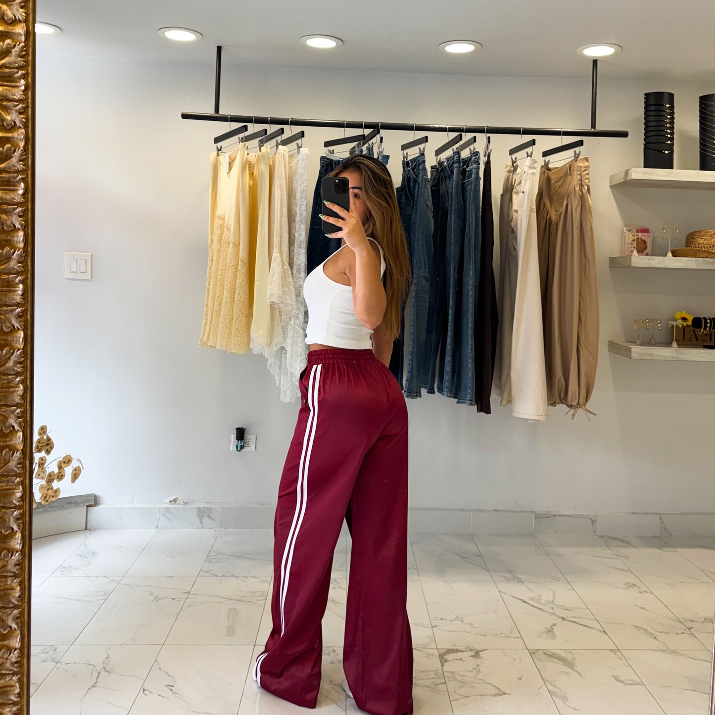 SPORTY SATIN PANT