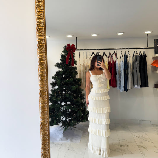 FRONT BOW MAXI DRESS