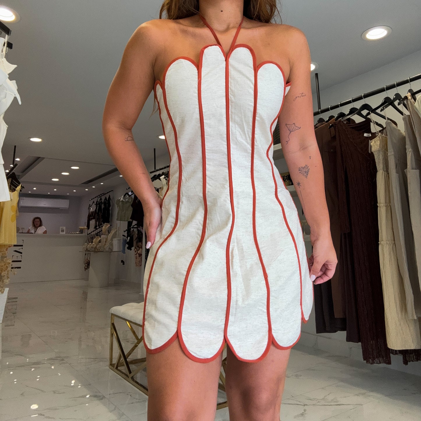 BEIGE TERRA DRESS