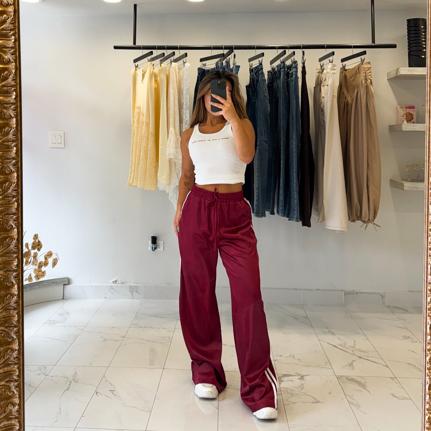 SPORTY SATIN PANT