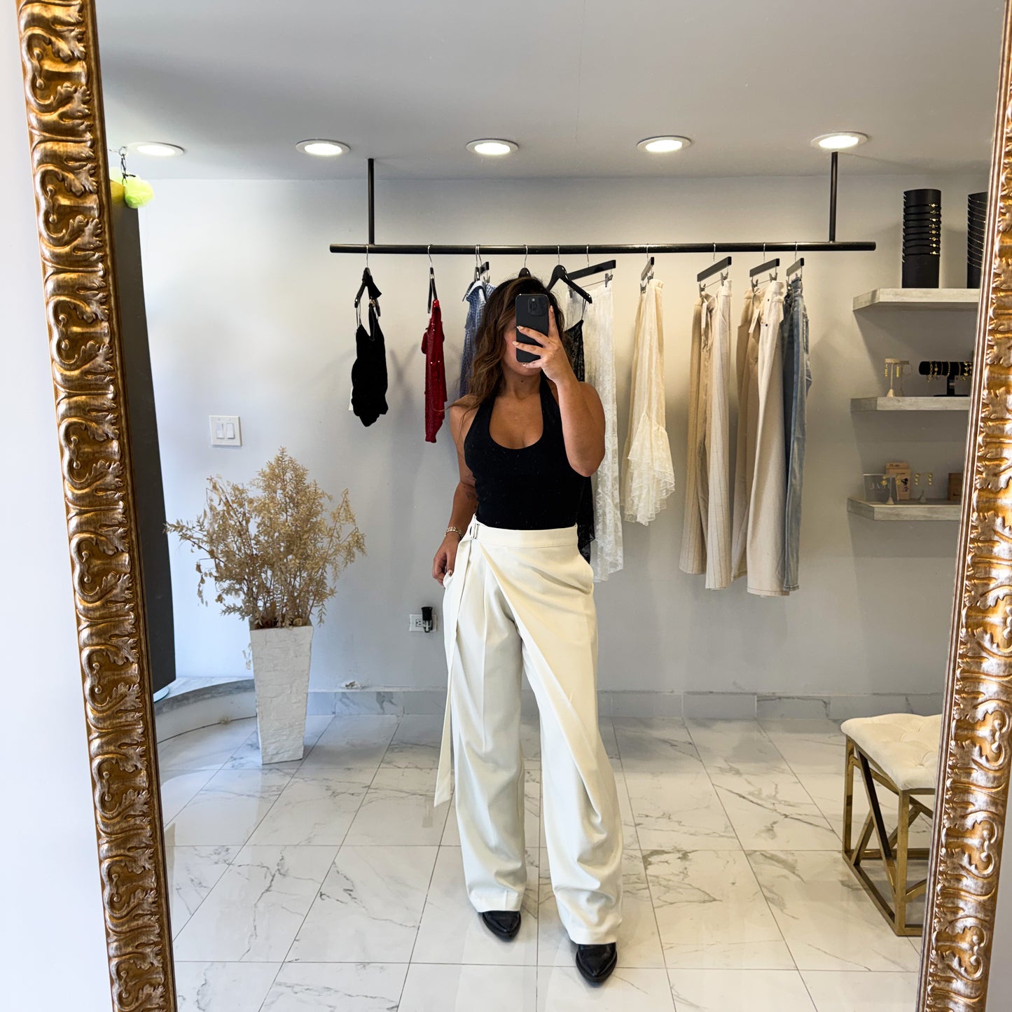 BELTED TROUSERS