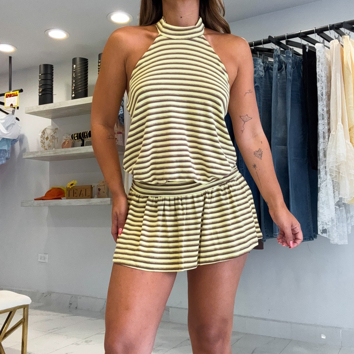 INDIGO MINI DRESS