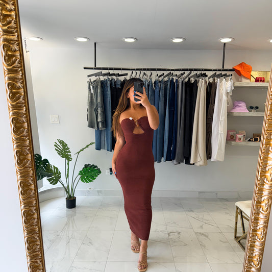 STONE MIDI DRESS