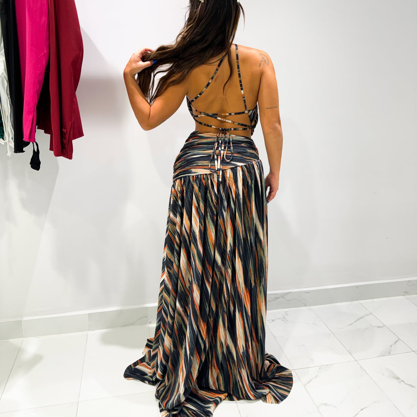 FALLING MAXI DRESS