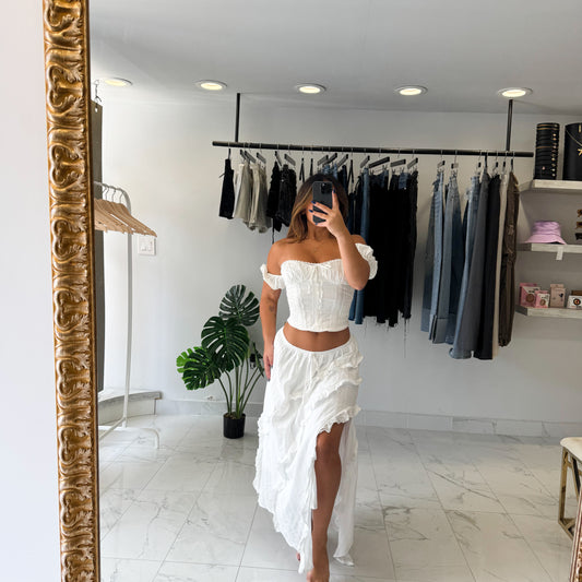 TIERED MAXI SKIRT