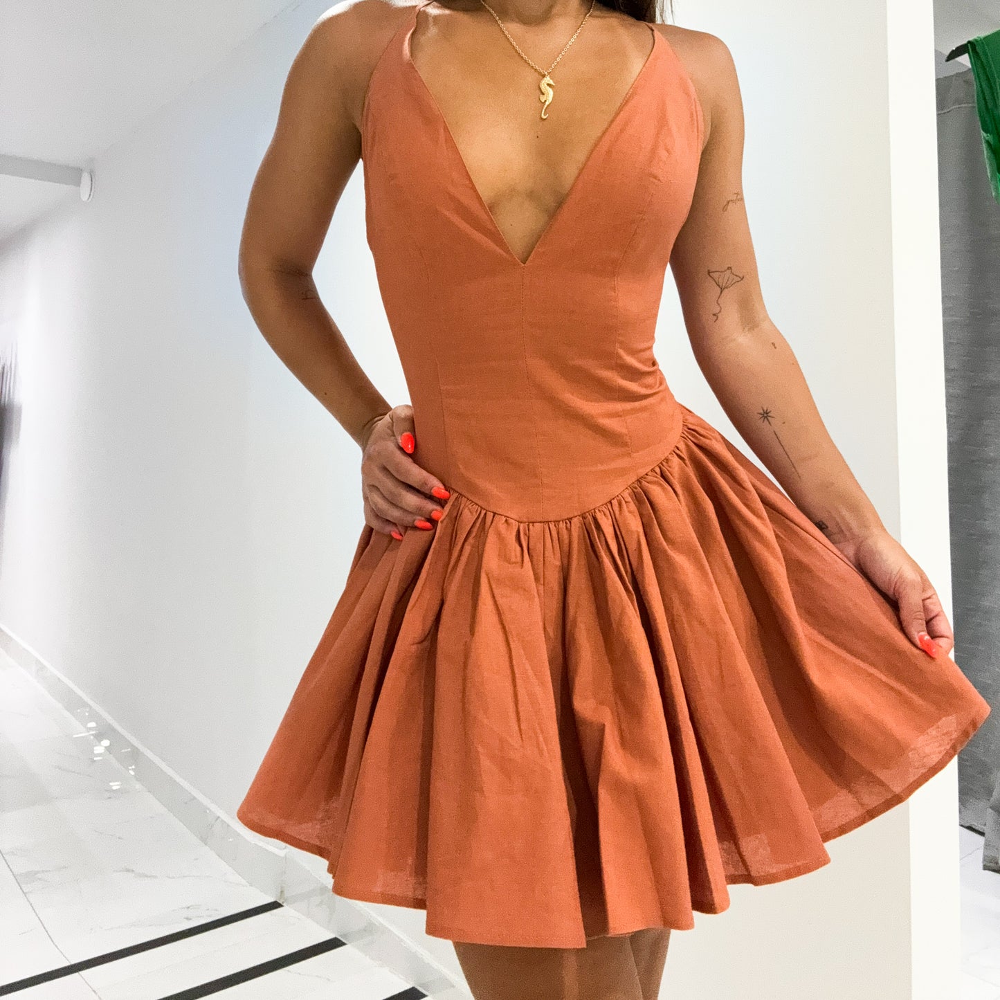 CARAMEL DRESS