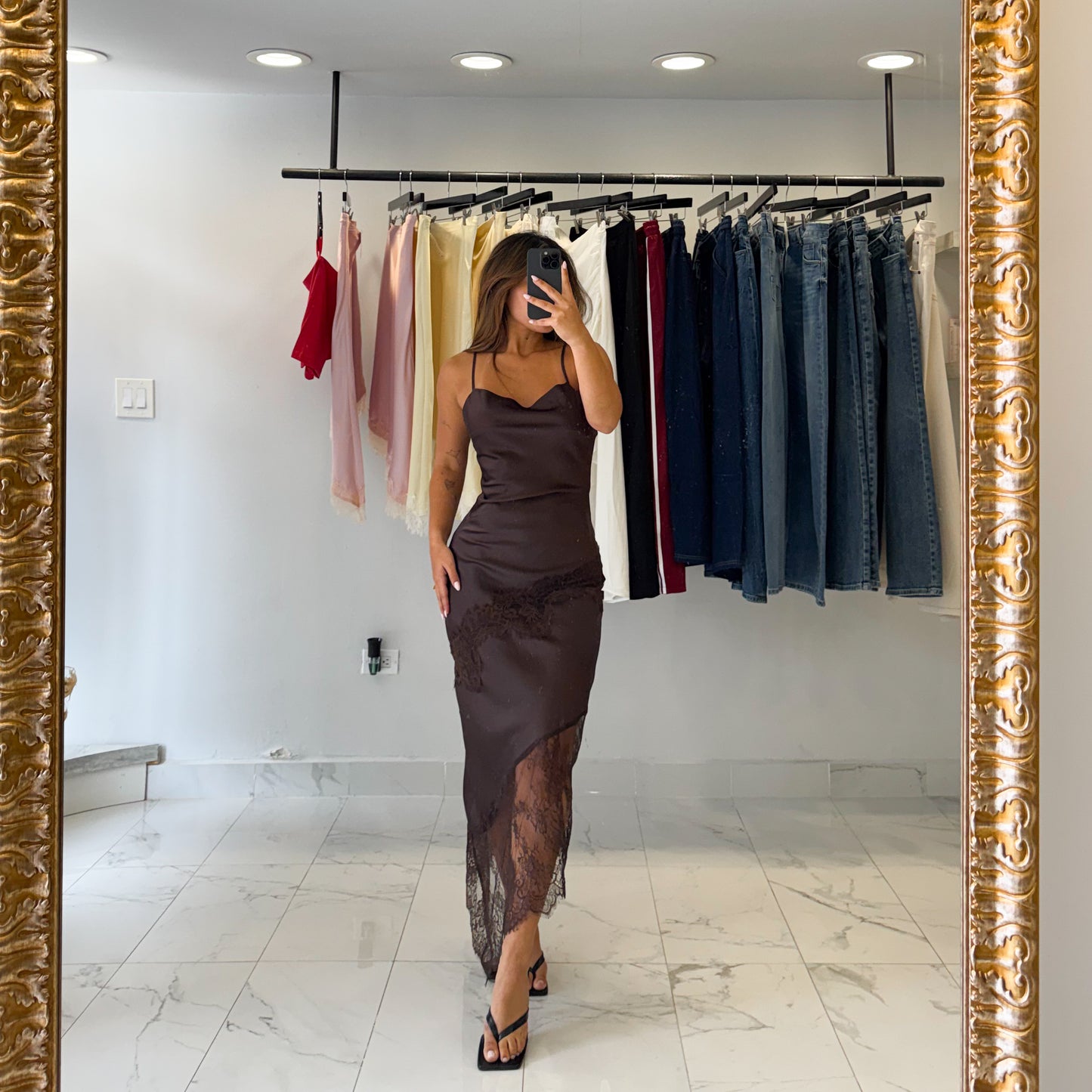 UMBER BROWN DRESS