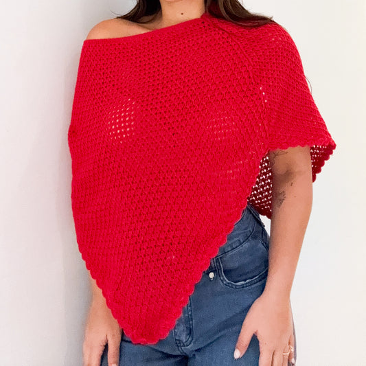 PONCHO CROCHET TOP