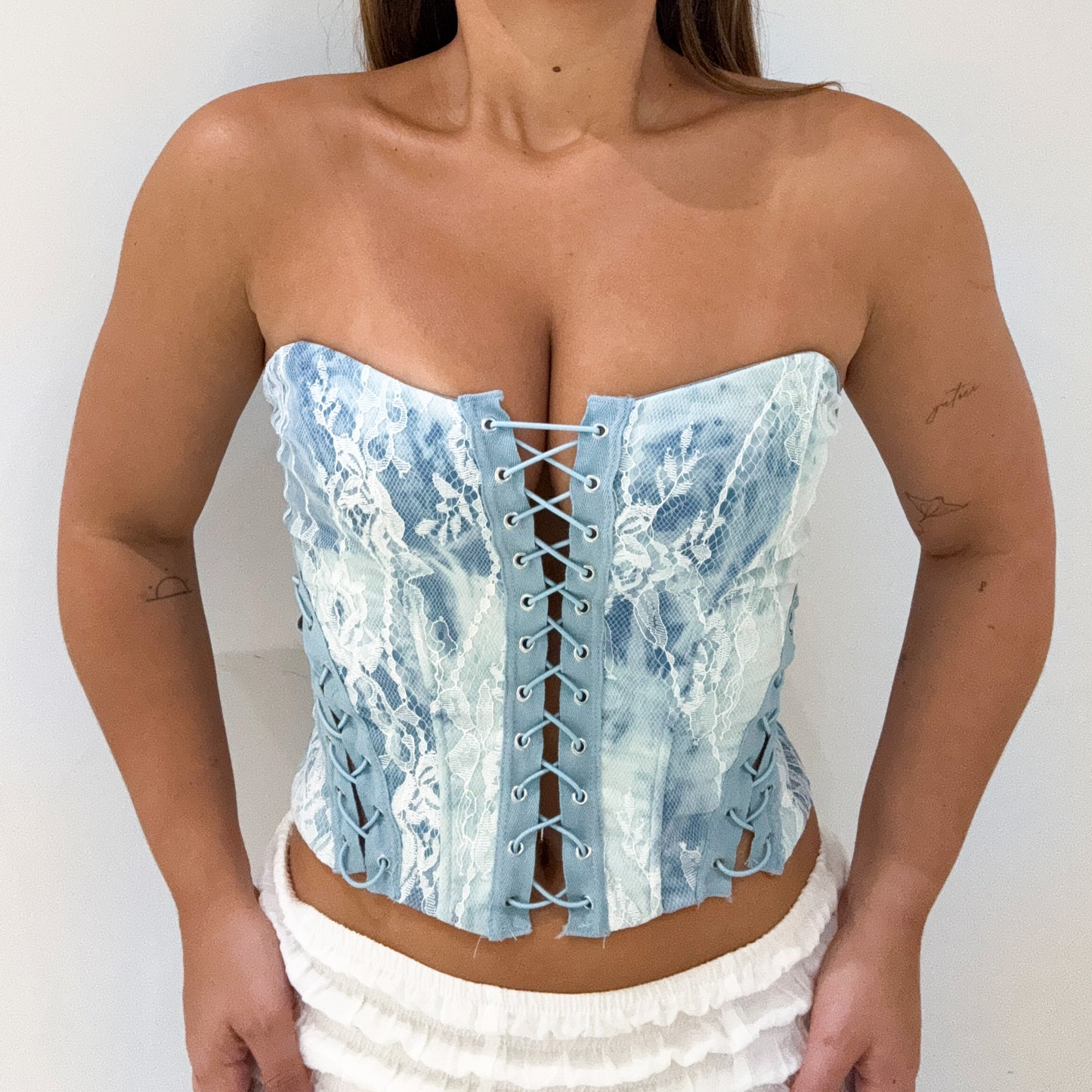 BLUE LACE CORSET