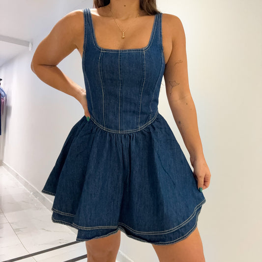 DENIM CHARMING DRESS