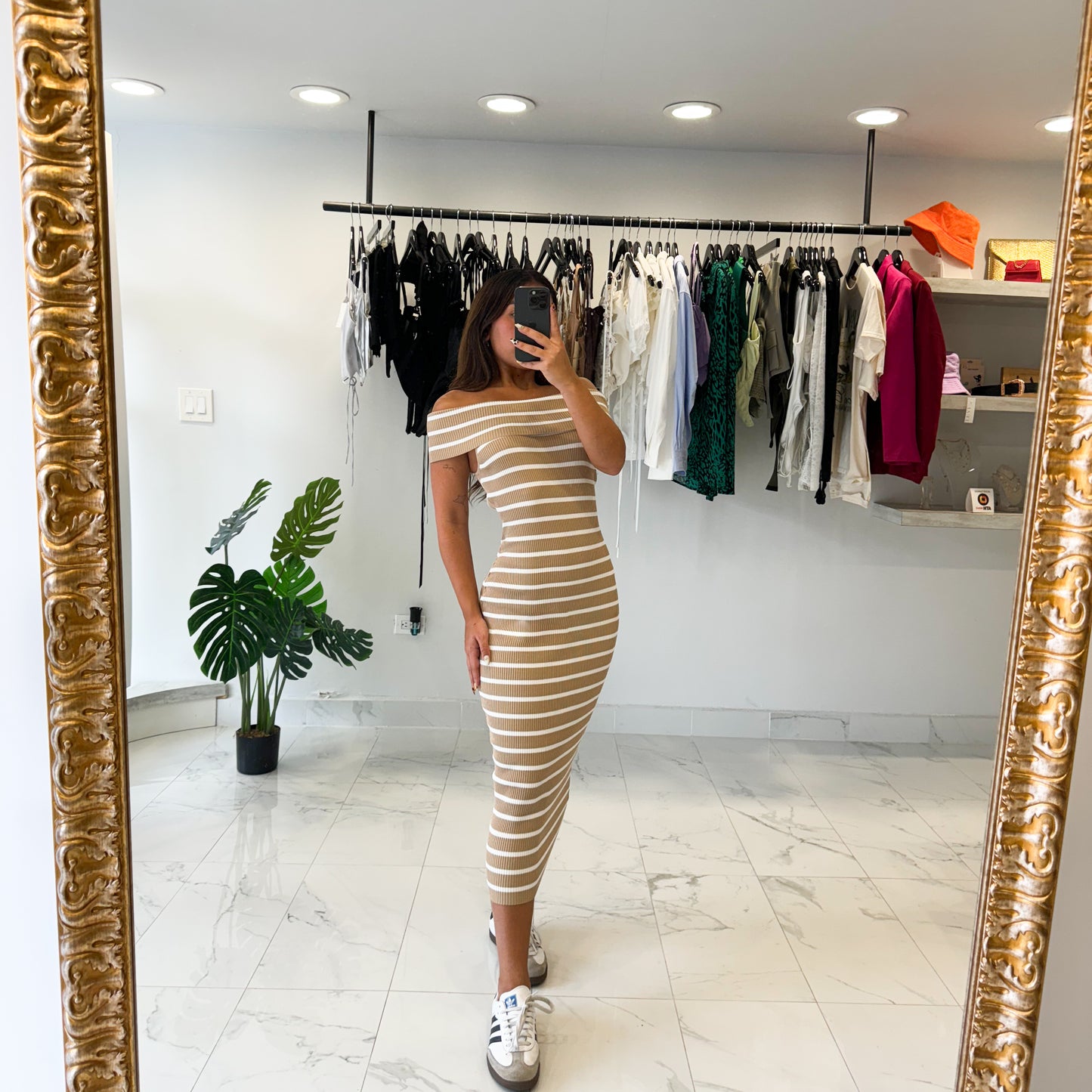 STRIPES SWEATER DRESS