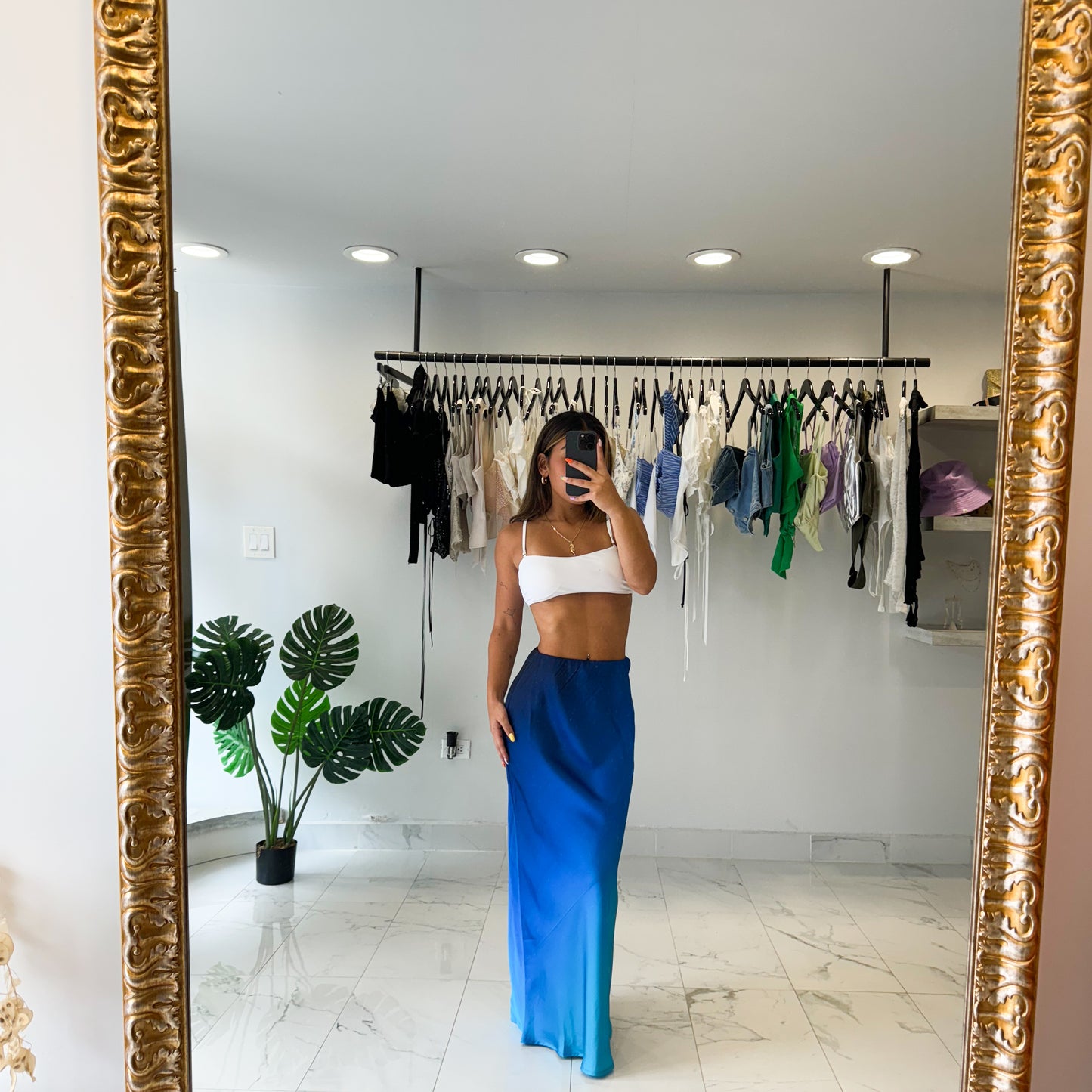 OCEANDEEP SILK SKIRT