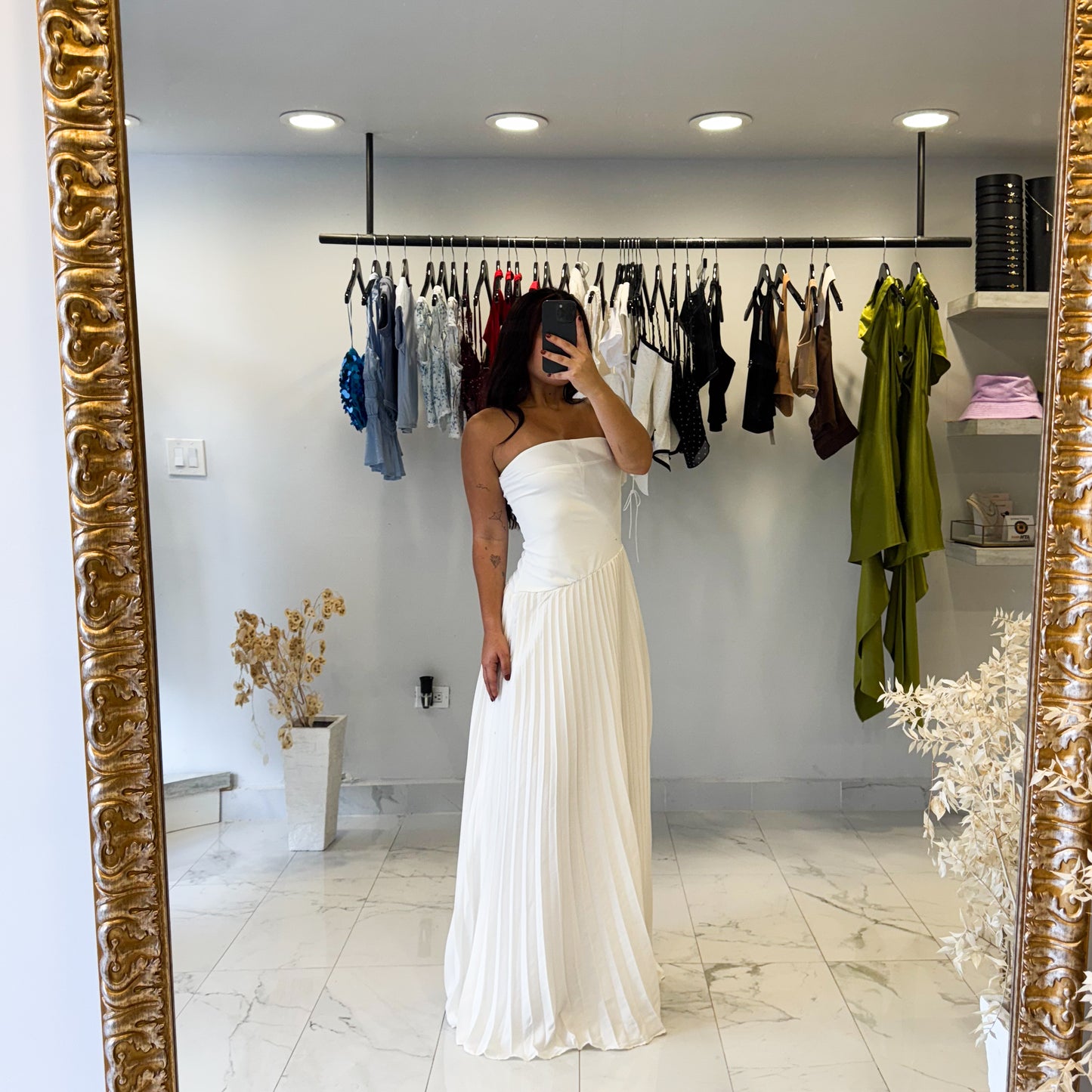 ACCORDIO TUBE MAXI DRESS