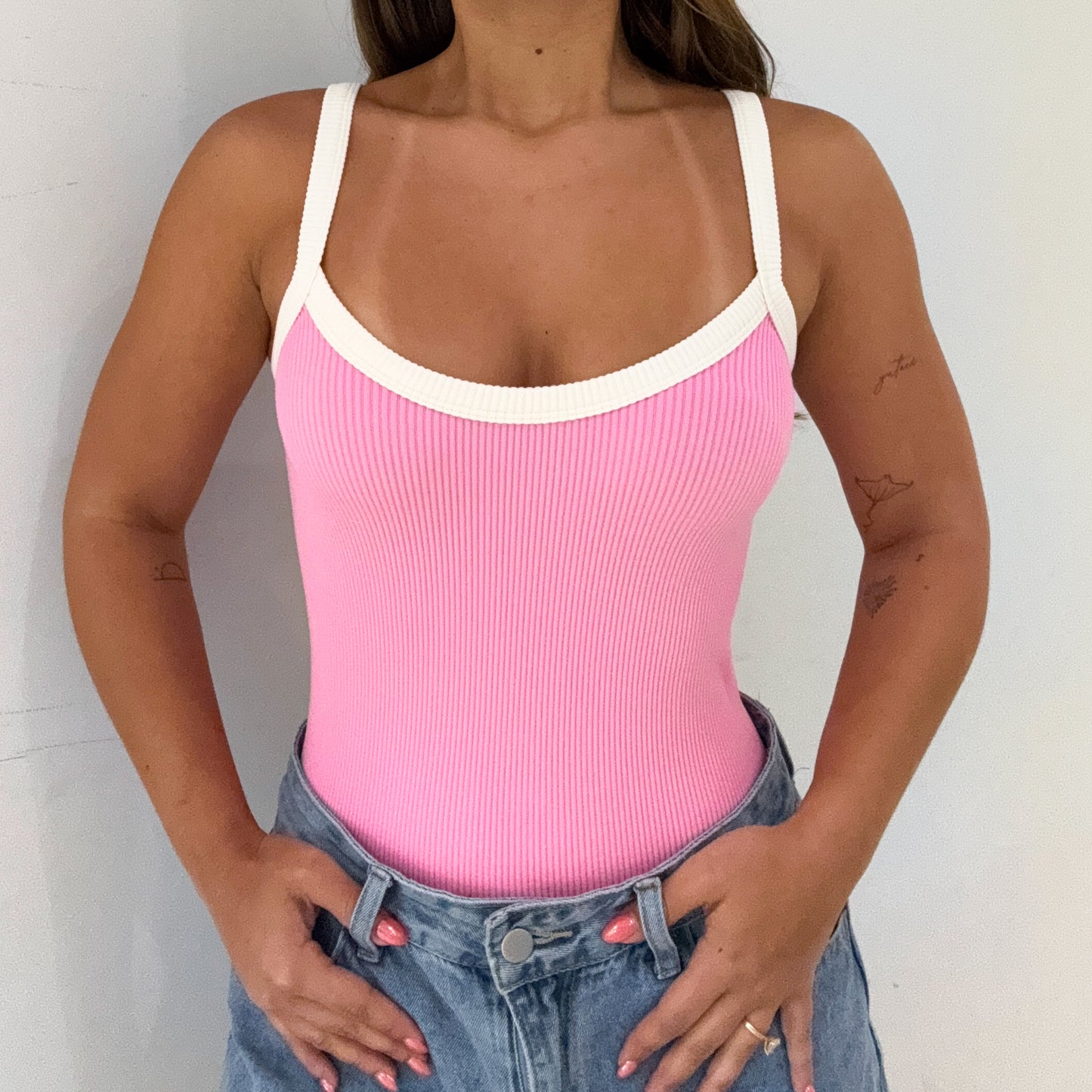 RIBBED CAMI BODYSUIT