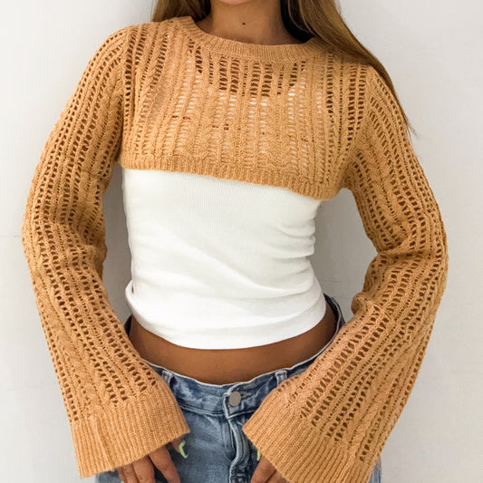 TIE BACK SWEATER