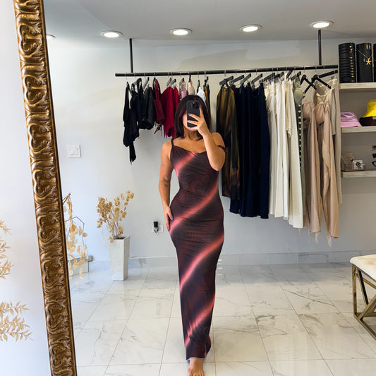BURGUNDY PINK DRESS
