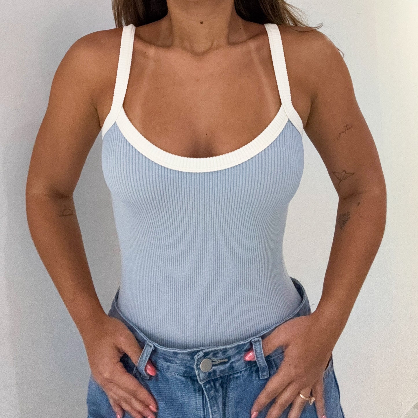 RIBBED CAMI BODYSUIT
