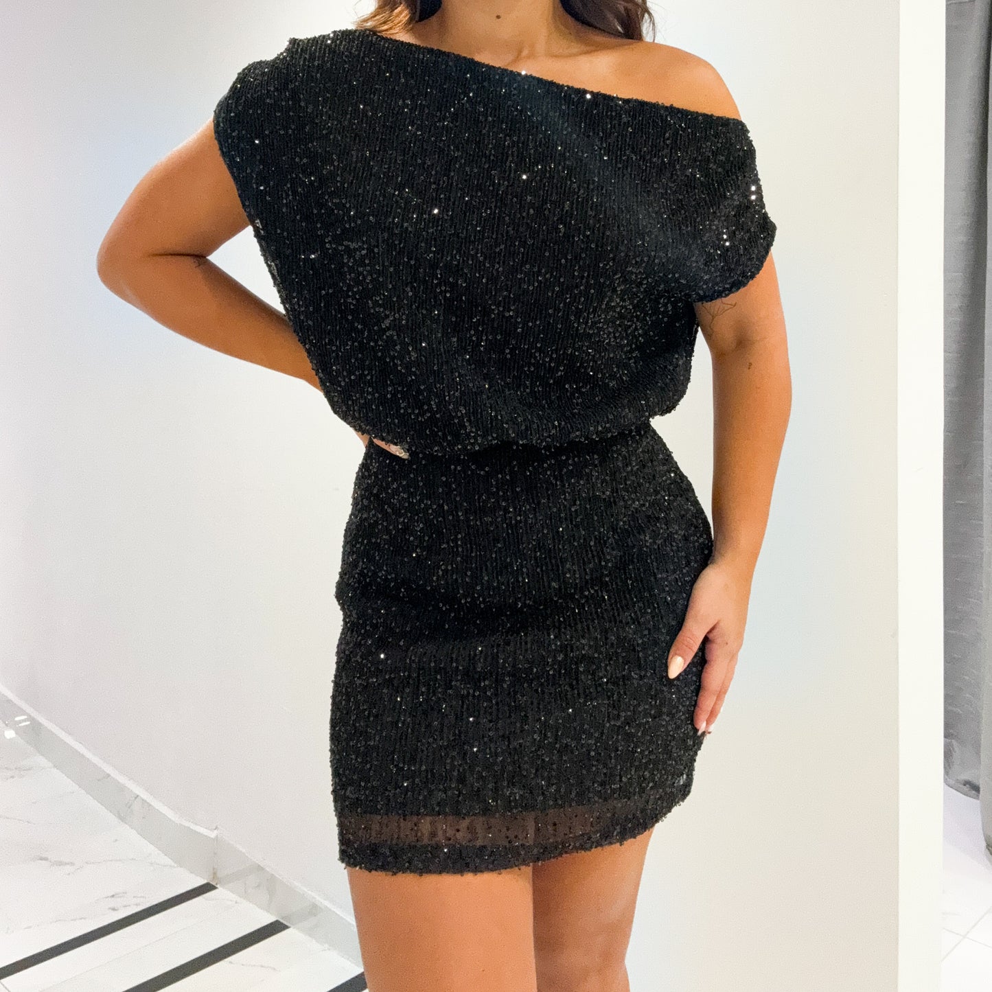 SEQUIN MINI DRESS