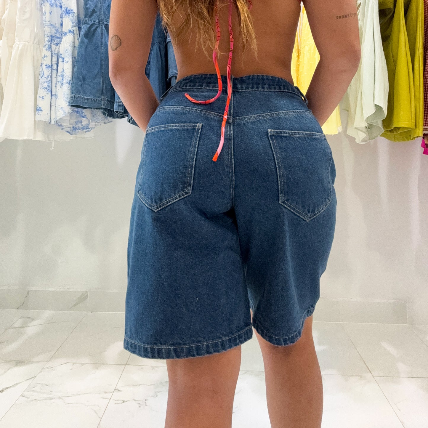 BLUE COLBALT JORT