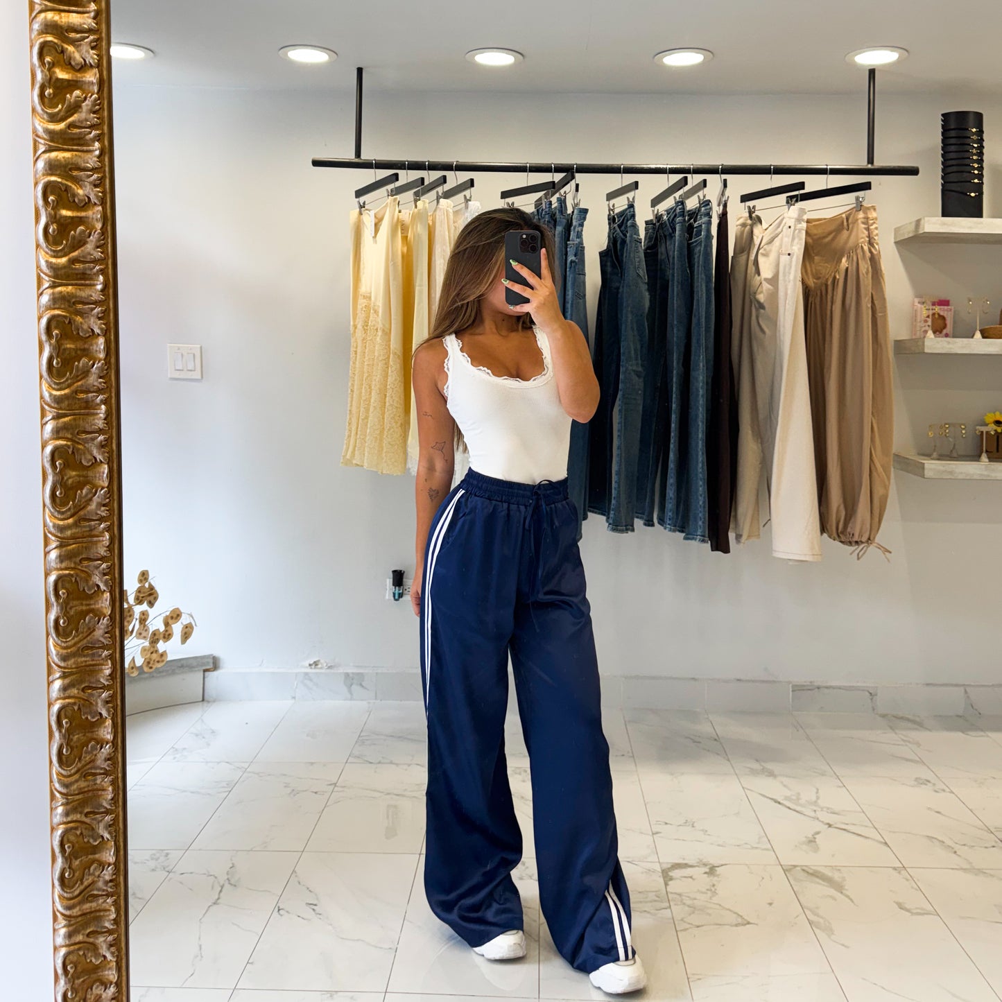 SPORTY SATIN PANT