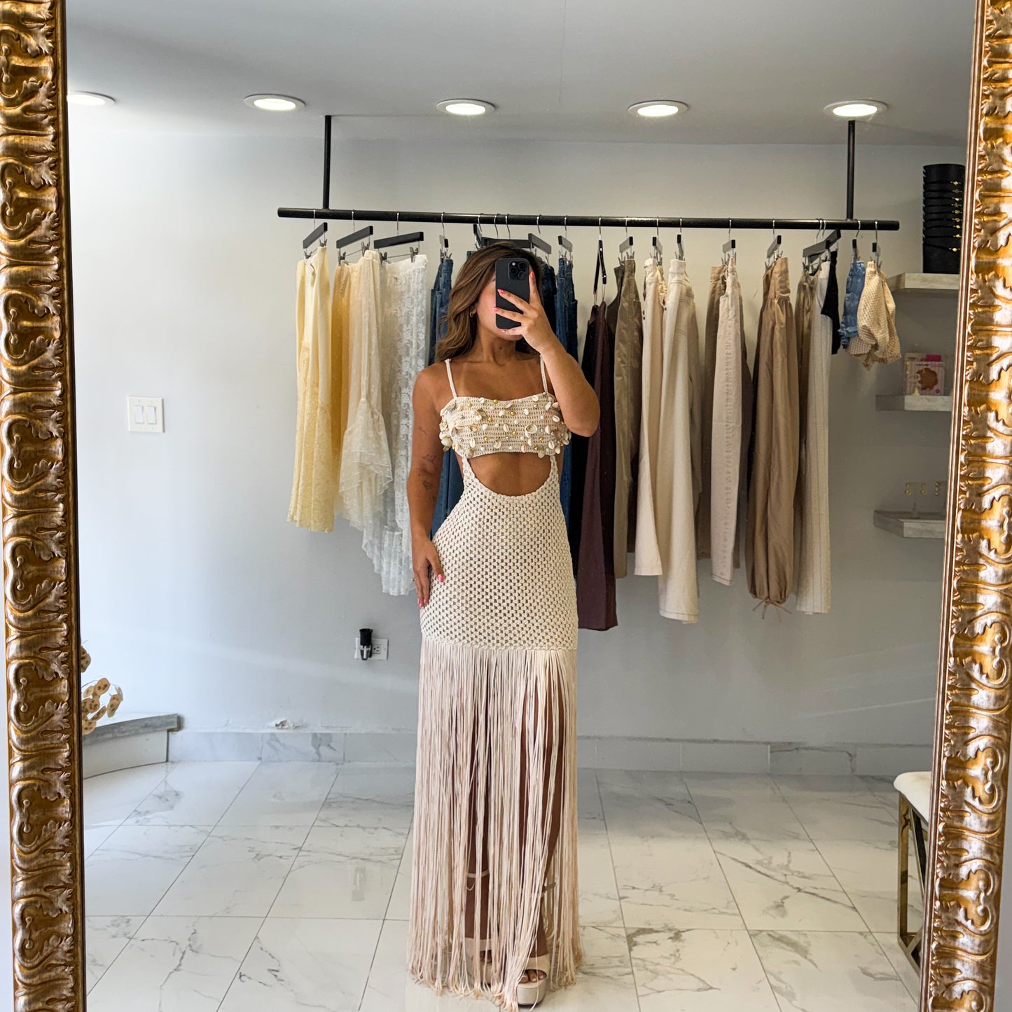 DELMAR CROCHET DRESS