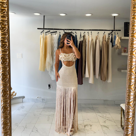DELMAR CROCHET DRESS