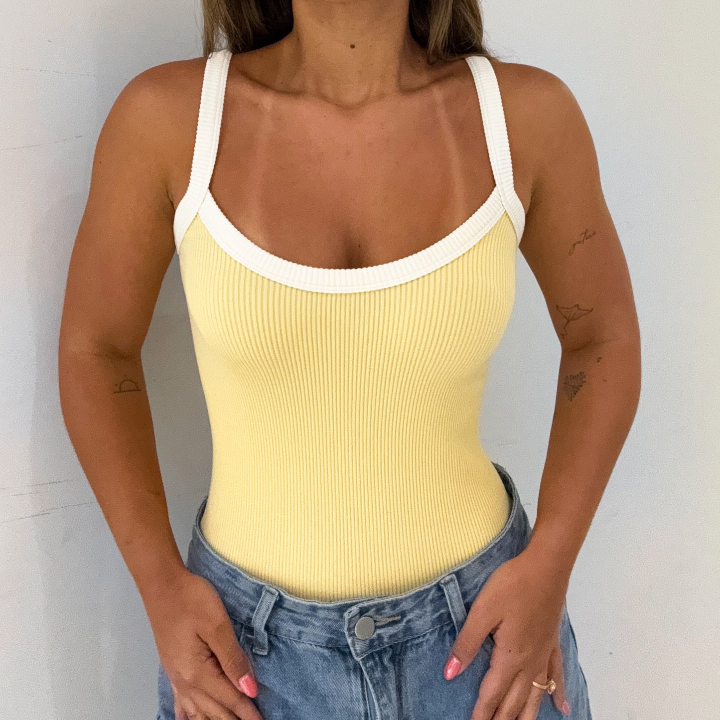 RIBBED CAMI BODYSUIT