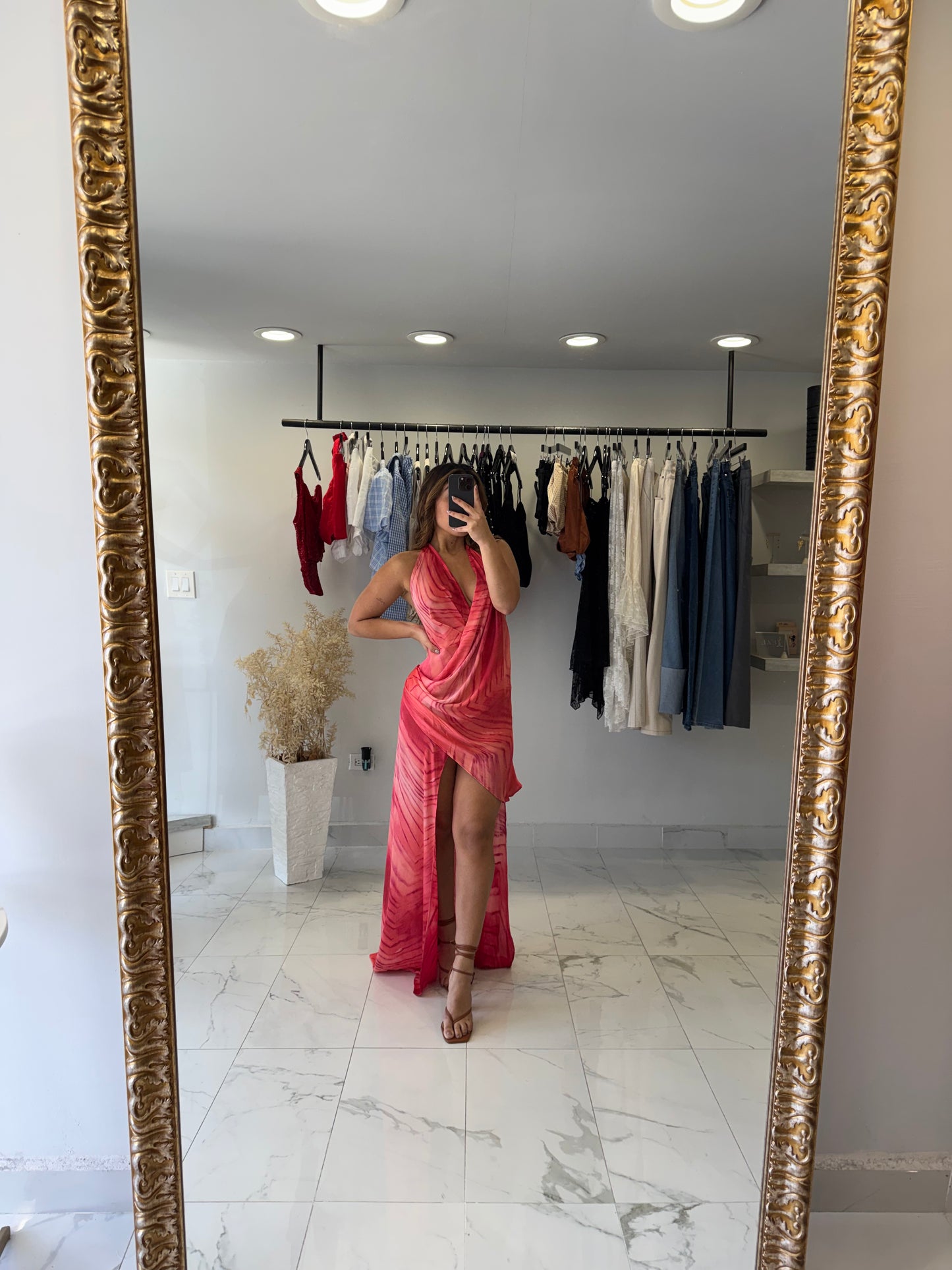 MYSTIQUE CORAL DRESS