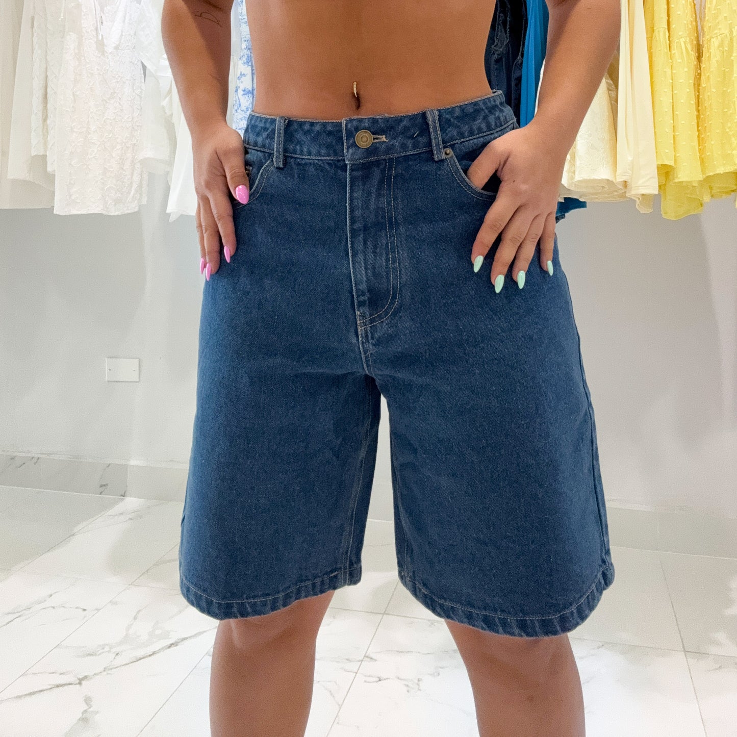 BLUE COLBALT JORT