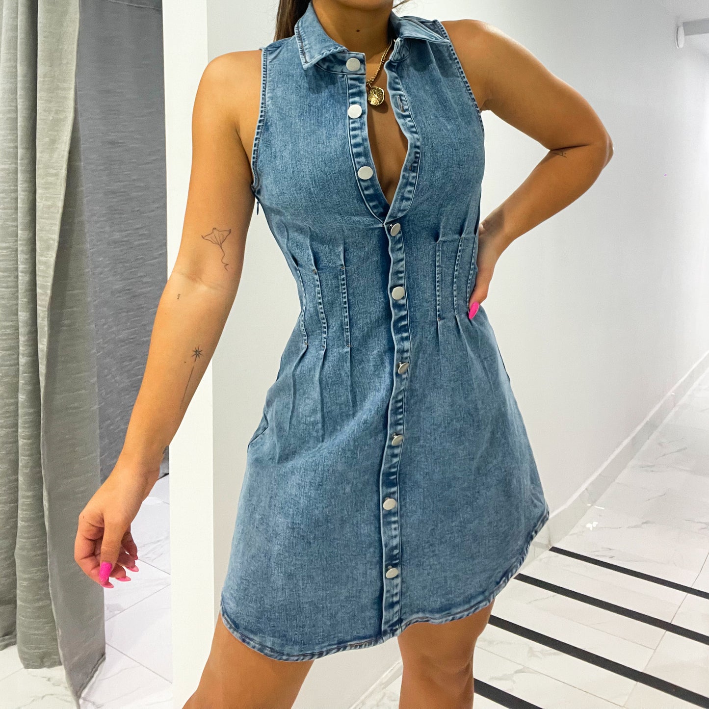 DENIM CAIN DRESS