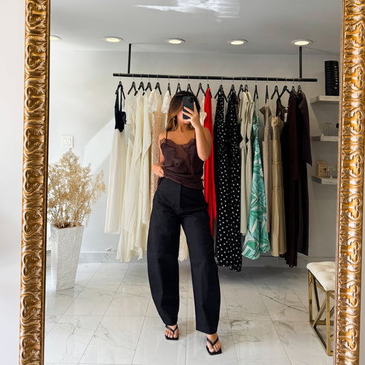 BARREL BLACK PANT