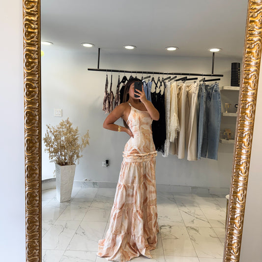 BEIGEMARBLE DRESS