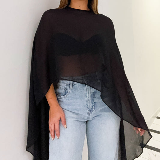 LAYER CAPE BLACK