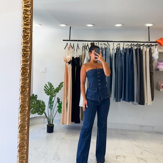 FLARE DENIM SET