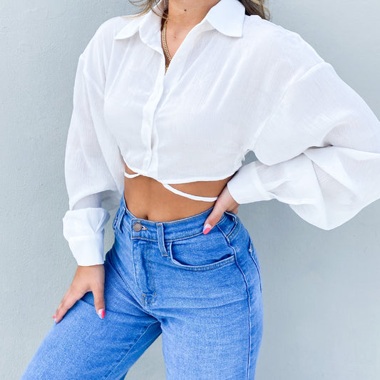 LIS WHITE CROP TOP