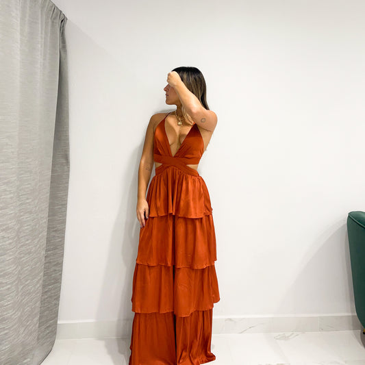 TERRACOTA MAXI DRESS