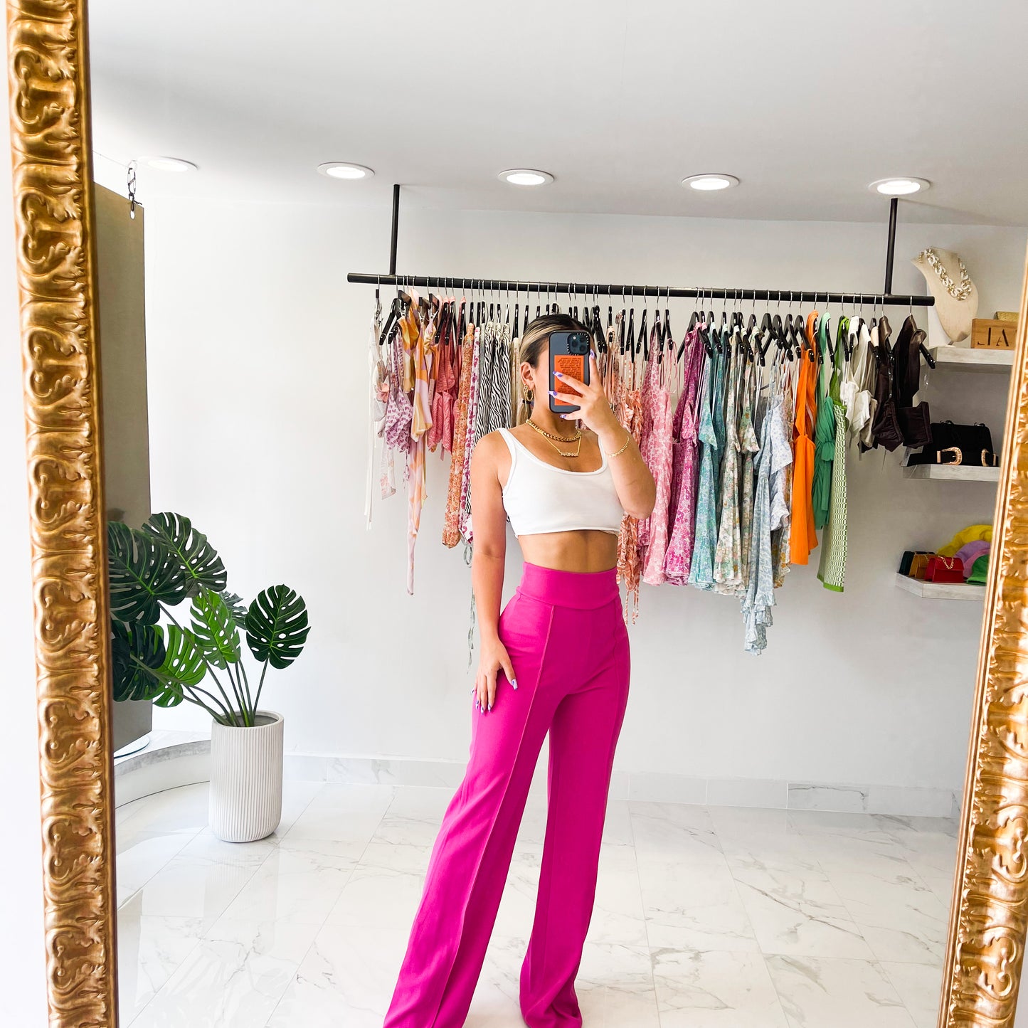 FUCHSIA CLOE PANT